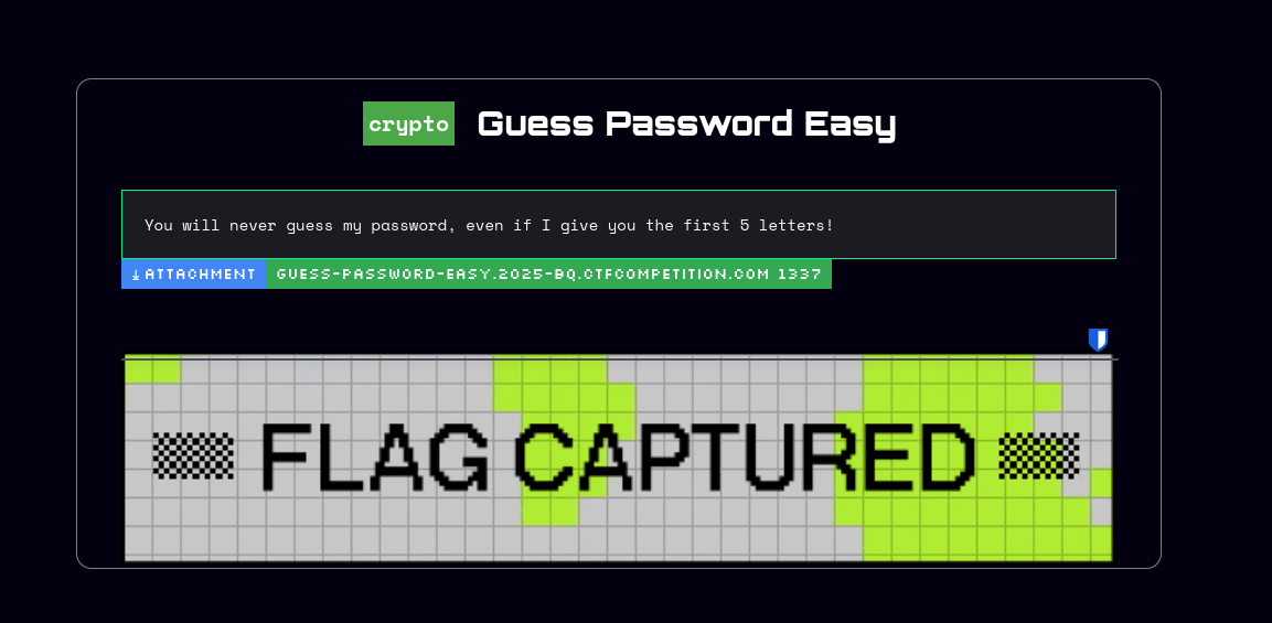 flag captured in terminal